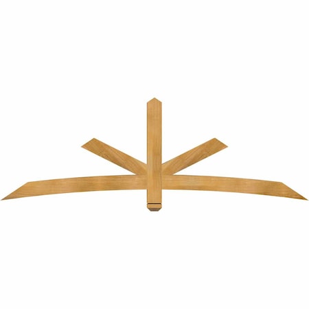 Ekena Millwork Alberta Rough Sawn Timber Gable Bracket, Western Red Cedar, 84"W x 28"H x 4"D x 4"F, 8/12 Pitch GBW084X28X0404ALB00RWR